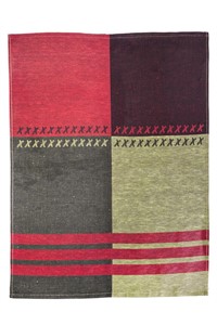 Jacquard kitchen towel made of 50% linen and 50% cotton. U01 - Crosses.