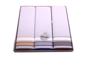 LAST PIECES IN STOCK! Gift set men´s luxury handkerchiefs - 3 pcs. ( code M38 )