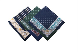 LAST PIECES IN STOCK! A set of men´s printed handkerchiefs in a polybag - 2 pc. ( code M42 )