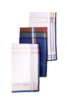 A set of luxury multicolored woven men´s handkerchiefs in polybag - 3 pcs. ( code M41 )