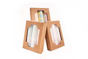 Gift set ladies´ handkerchiefs in eco box - 3 pcs. ( code L60 )