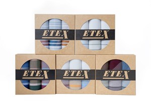 Gift set men´s hankerchiefs in eco box - 3 pcs. ( code M42 )