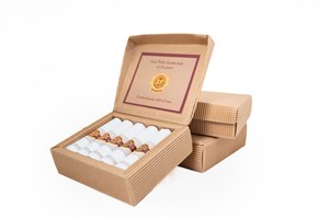 Dárková sada pánských kapesníků v eko krabičce - 5 ks. ( kód M62 )